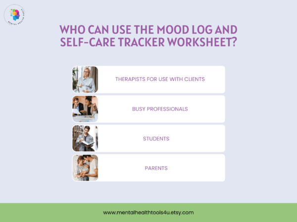 mood log and self care tracker