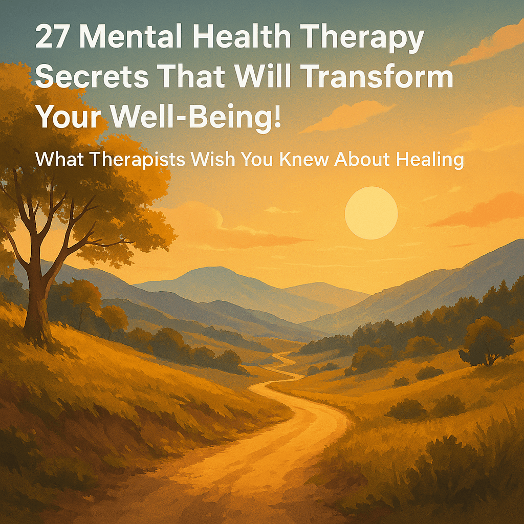 mental health therapy secrets
