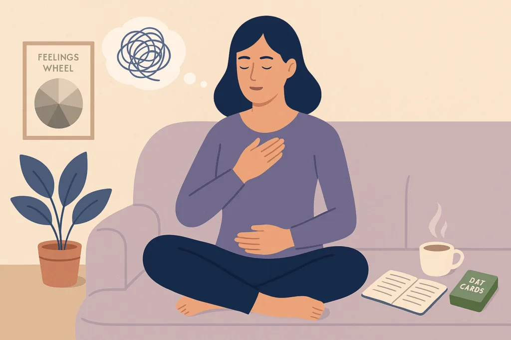 emotional regulation techniques woman grounding