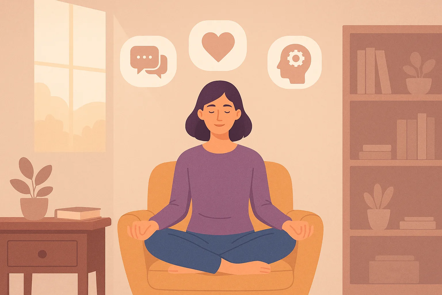 individual therapy journey illustration