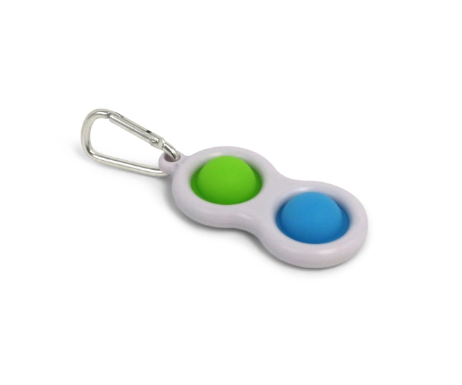 fidget button keychain