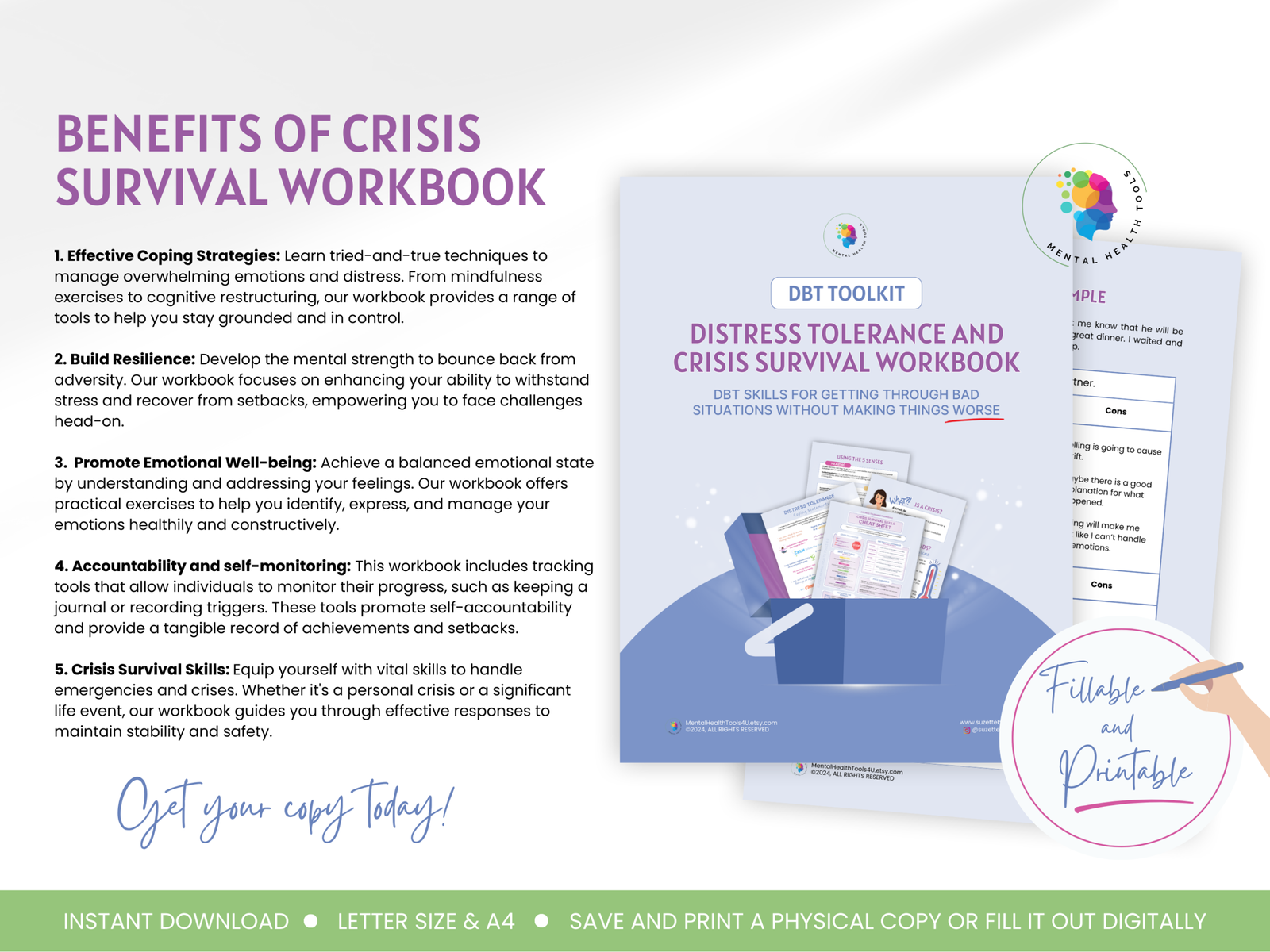 DBT Toolkit Crisis Survival Workbook 5 scaled DBT crisis survival worksheets
