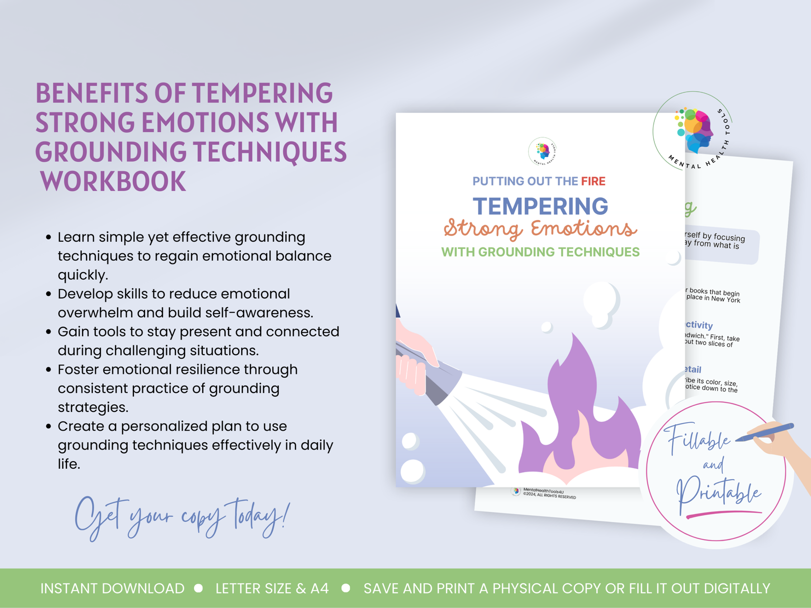 Strong Emotions 4 scaled DBT crisis survival worksheets