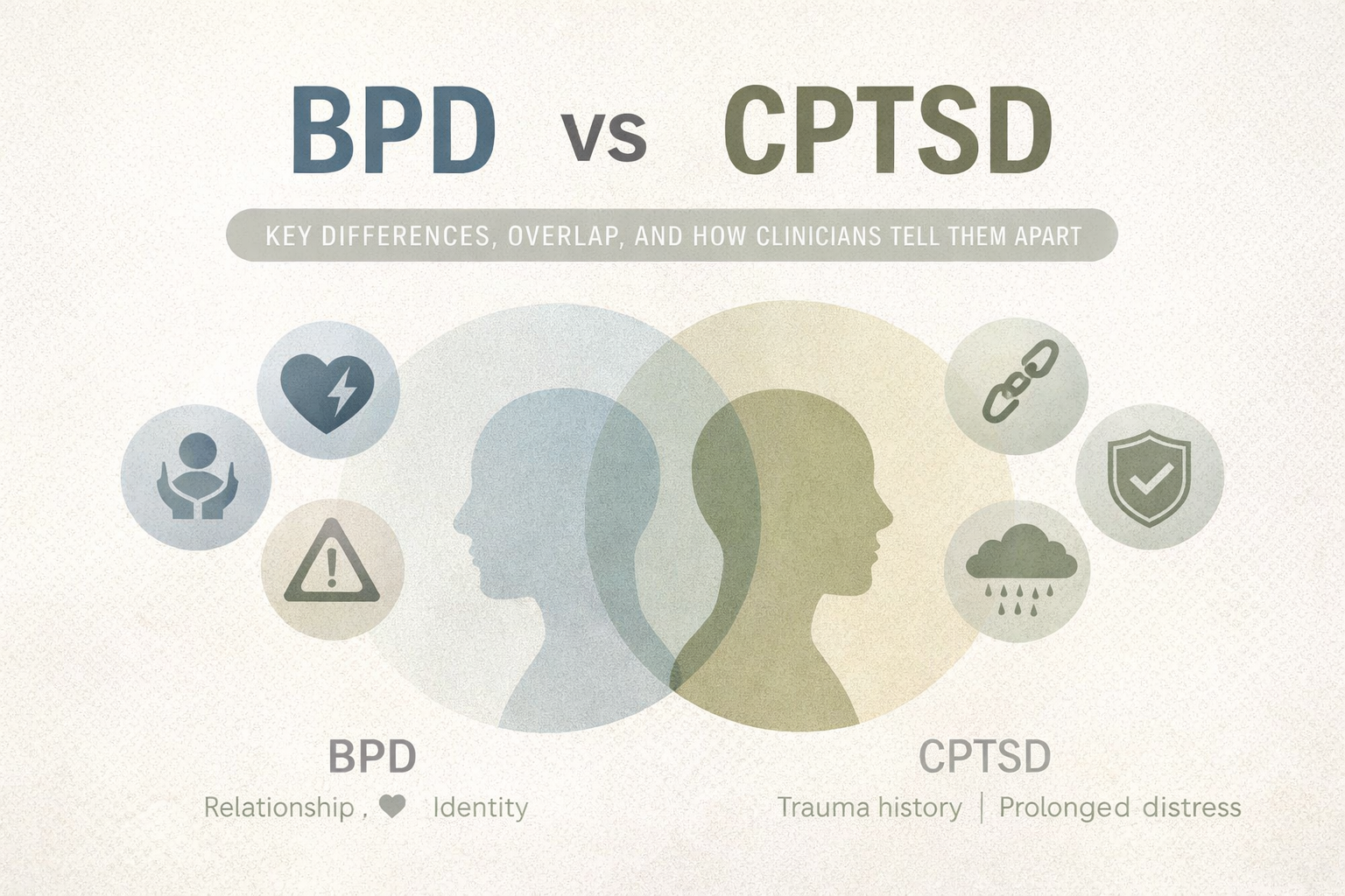 BPD vs CPTSD key differences and overlap